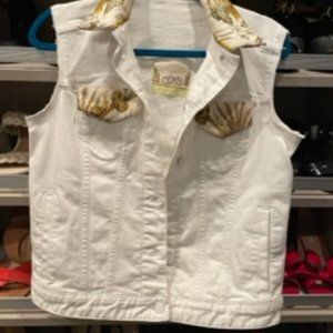 Hermes Scarf embellished Vest